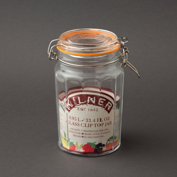 Frasco Facetado Clip Top Jar 0.95L - Kilner