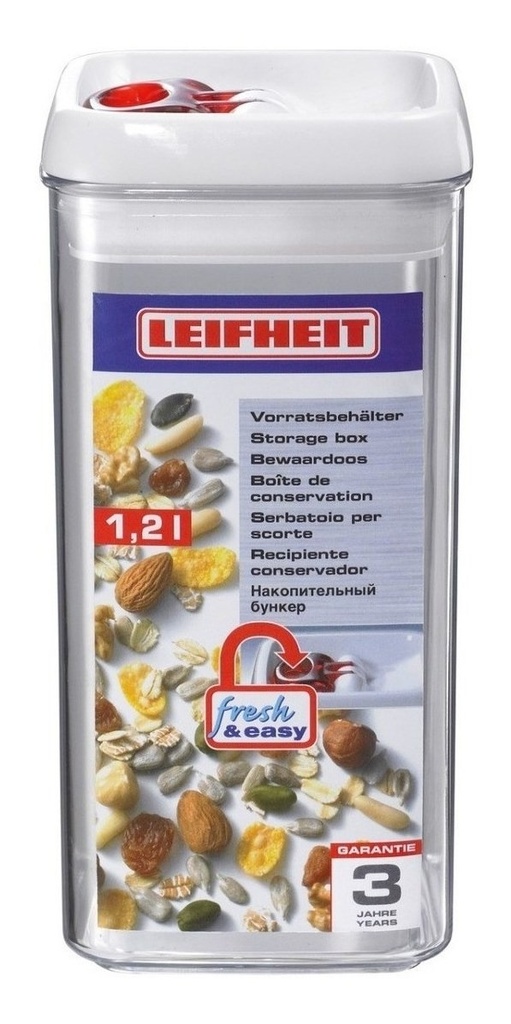 Tarros Fresh & Easy Cuadrados 1.2L - Leifheit