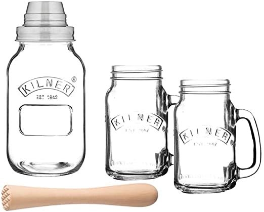 Coctelera c/ 2 Vasos - Kilner