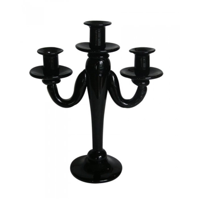 Candelabro Vidrio - Black