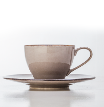 Taza Té c/Plato - Scandinavian Grey