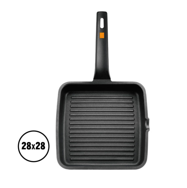 Grill Efficient c/Rayas 28x28cm - Bra