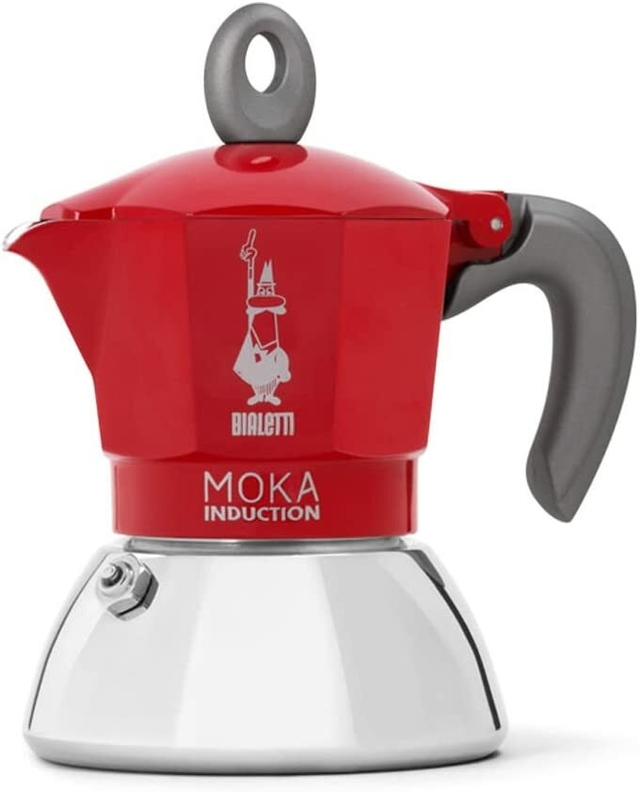 Cafetera Moka Inducción 2 pocillos Rojo - Bialetti