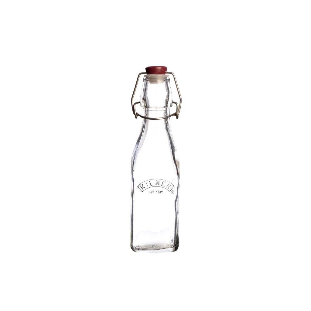 Botella Clip Top Square 250ml - Kilner