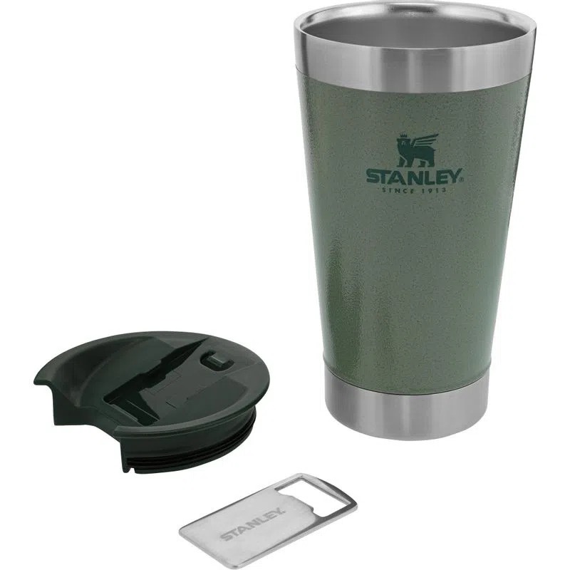 Vaso c/Destapador Classic Hammertone Green - Stanley