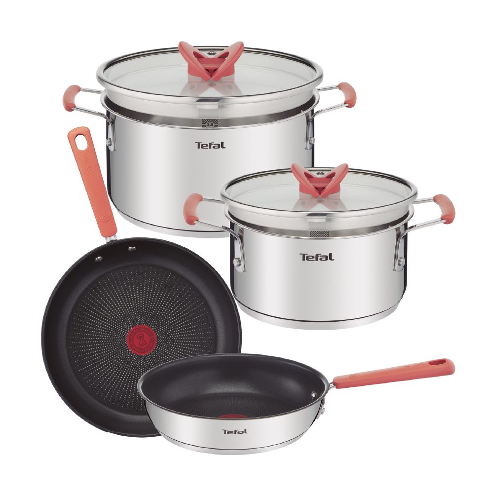 Batería de Cocina Optispace Acero Inox. (6 pzas) pzas. - Tefal