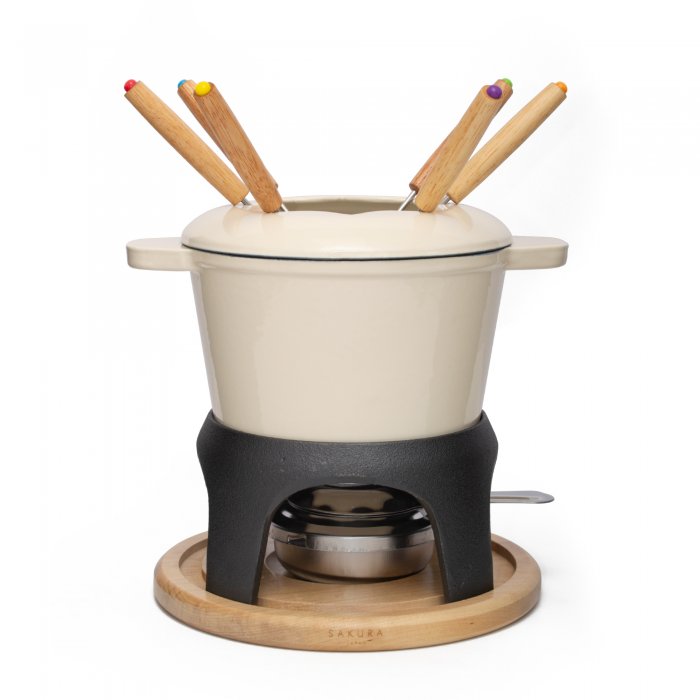 Fondue Hierro Fundido Beige - Sakura