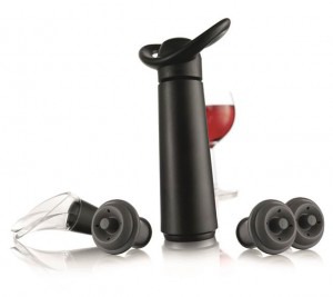 Set de Vino Concerto (Bomba + 3 Tapones + 1 Servidor)- Vacu Vin