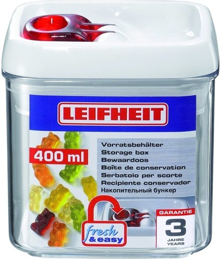 [31207] Tarros Fresh & Easy Cuadrados 0.4L - Leifheit