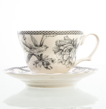 [VN09810013] Taza Desayuno c/ Plato - Grey Dove