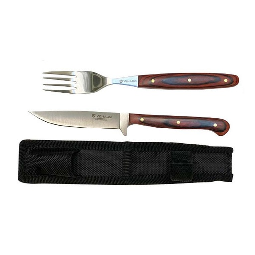 [22510] Set Cuchillo y Tenedor Acero Inox 420 - Venado