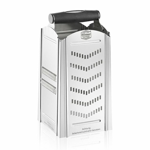 [BOR0046] Rallador Combi Chef 4 en 1 Acero Inox. - Börner