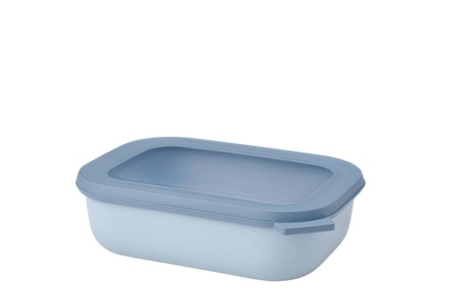 [106255015700] Bowl Cirqula Rectangular Bajo 1000 ml - Nordic Blue - Mepal