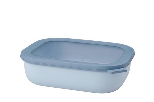 [106259015700] Bowl Cirqula Rectangular Bajo 2000 ml Nordic Blue - Mepal