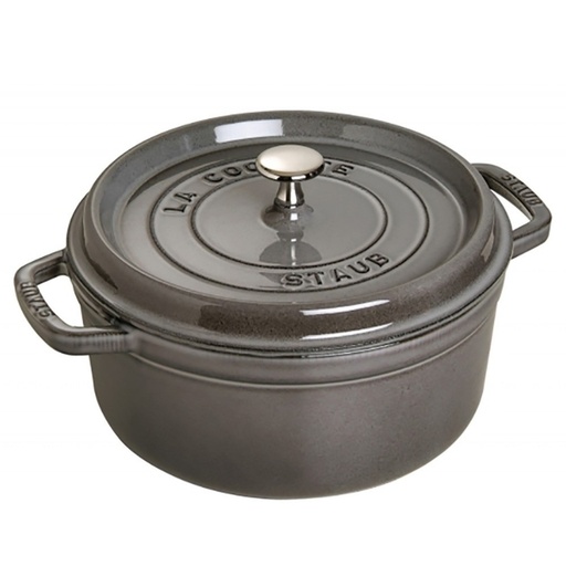 [1101818] Cocotte Round 18 cm Graphite Grey - Staub