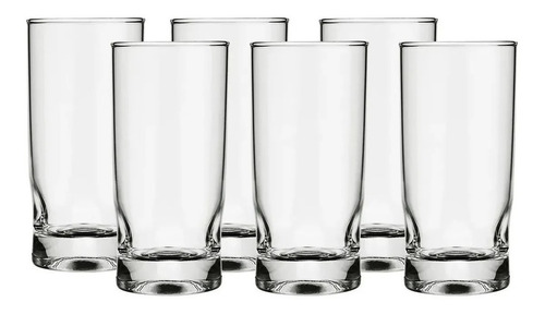 [7617] Vaso Vidrio Alto 310ml - Amassadinho (6und)