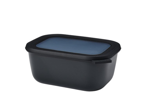 [106257041100] Bowl Cirqula Rectangular Alto 1500 ml Nordic Black - Mepal