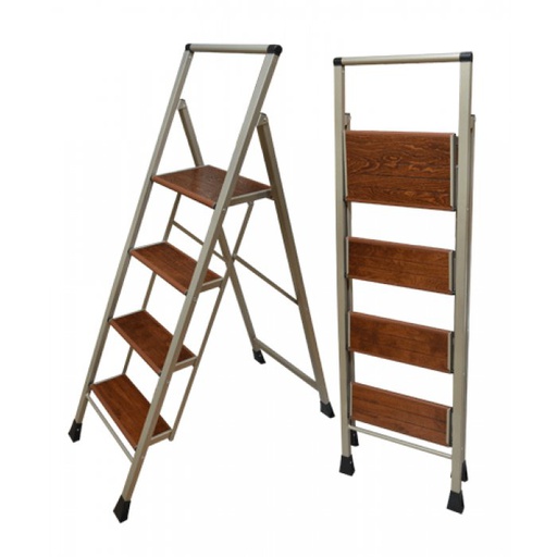 [E15267-4] Escalera de Aluminio 4 Peldaños c/Agarre