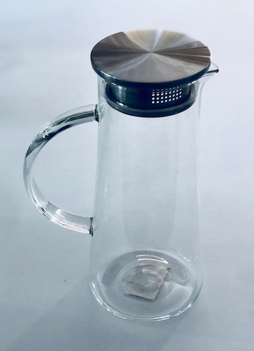 [GLJA0013] Jarra Borosilicato 1.230L- c/Filtro de Acero